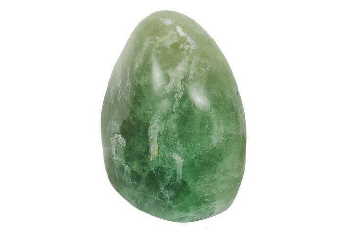 Free-Standing, Polished Green Fluorite - Madagascar #191264